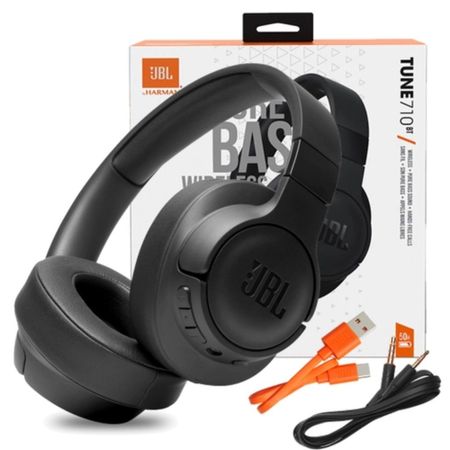 Audífono Premium JBL Tune 710BT Pure Bass Wireless 50 Horas Color Negro