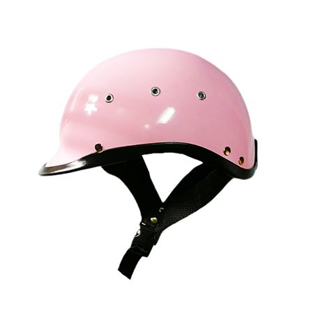 Casco de Moto Chopper Abierto Bicicleta Scooter en Rosa