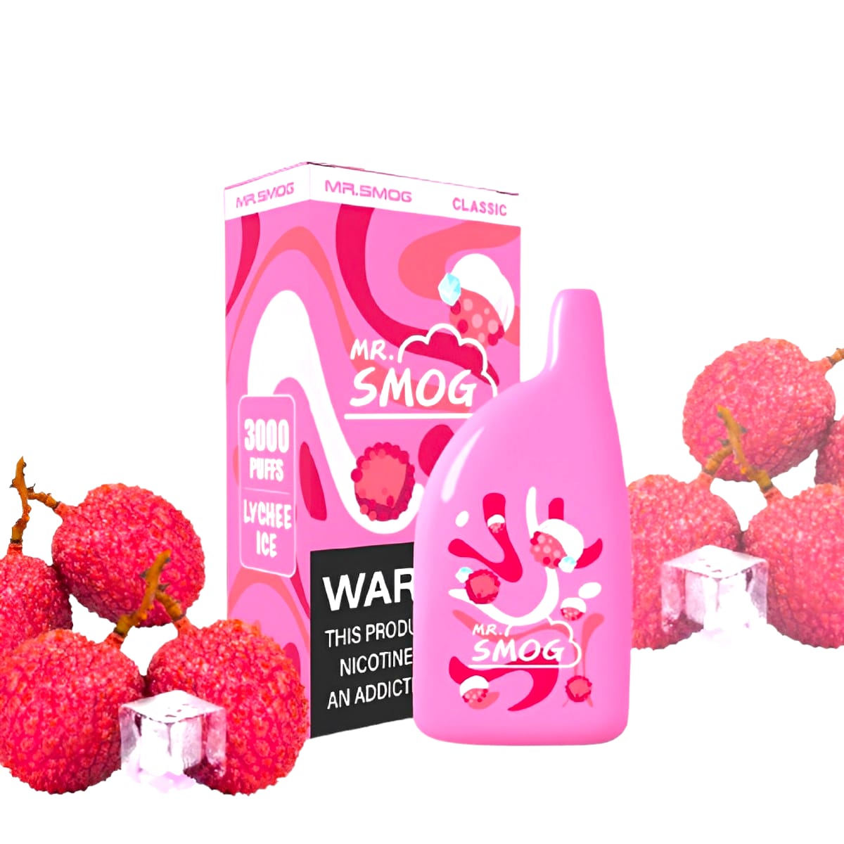 Vape Electrónico Classic 3000 Puffs Sabor a Lychee Ice Descartable