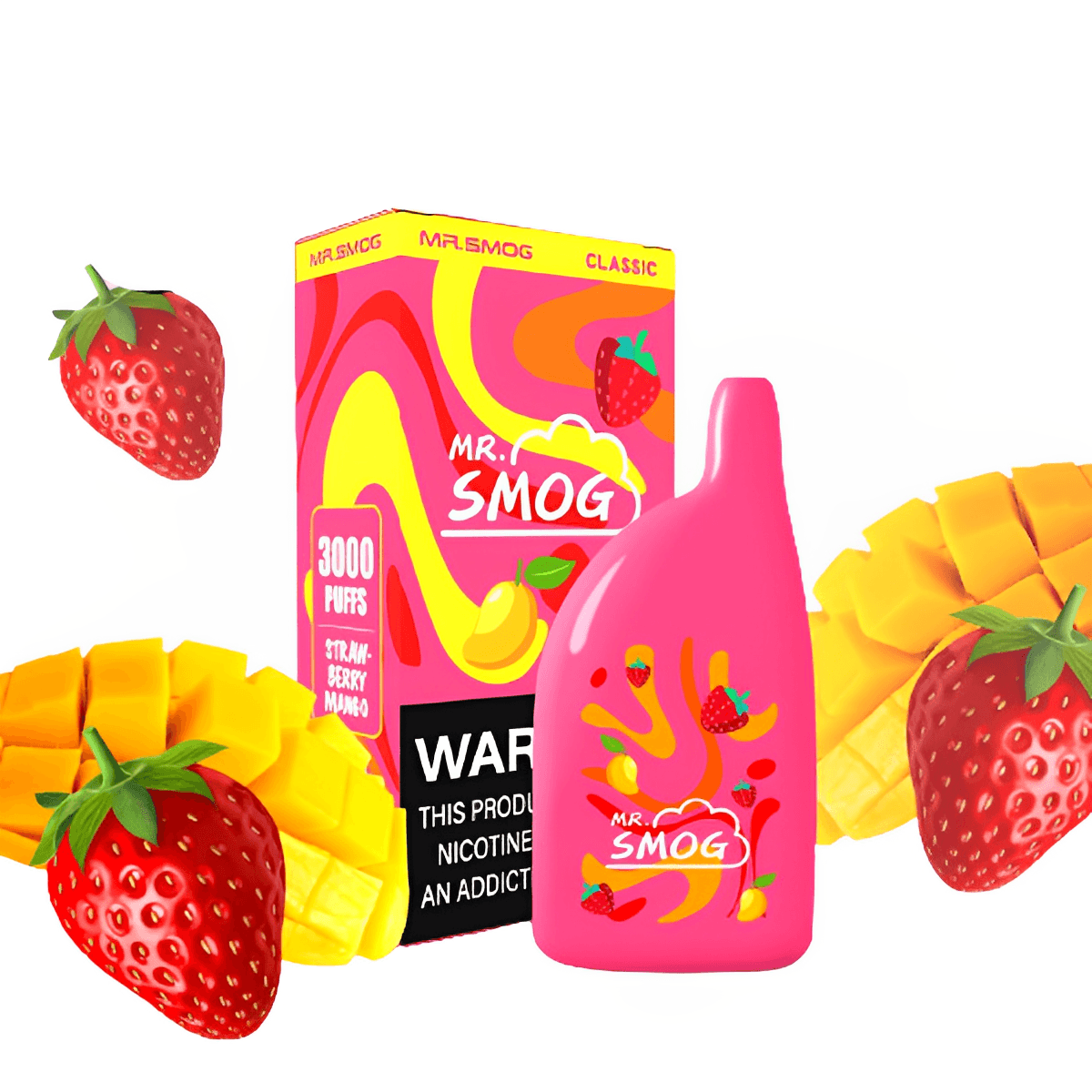 Vape Electrónico Classic 3000 Puffs Sabor a Strawberry Mango Descartable