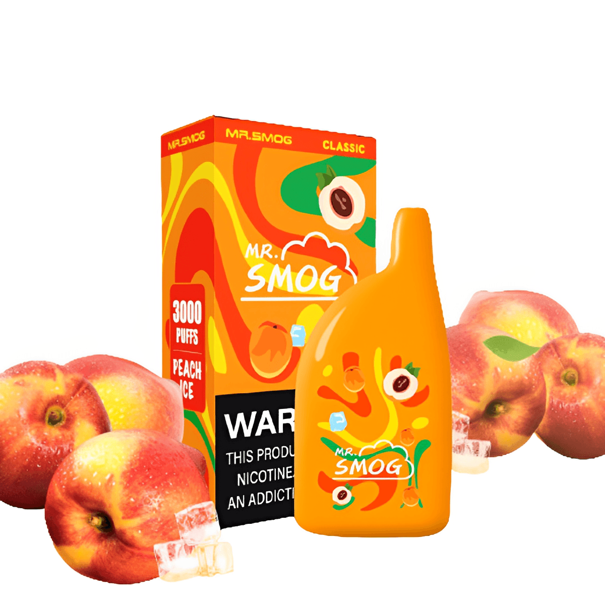 Vape Electrónico Classic 3000 Puffs Sabor a Durazno Helado Descartable