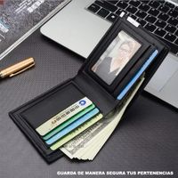 Billetera Tarjetero para Hombre Elegante Negro