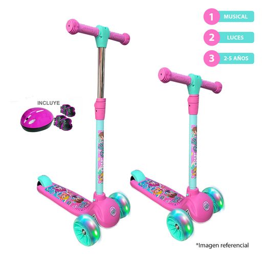 Scooter para niños + Kit de Protección 2-6 años Mujer