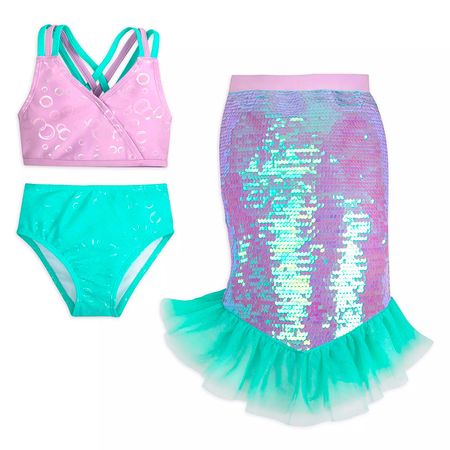 Ropa de Baño Deluxe Disney Store La Sirenita Ropa de Ba?o Deluxe Disney Store La Sirenita Talla 7/8 US Multicolor