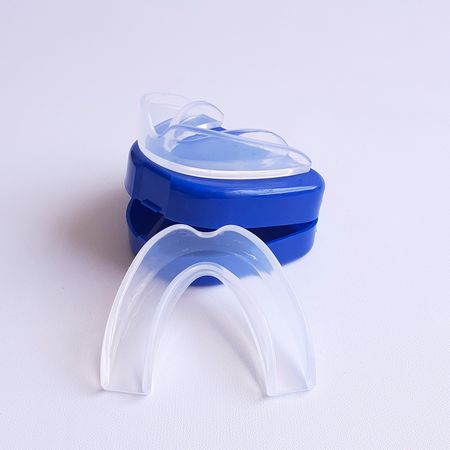 Protector Bucal Moldeable Relajamiento Dental Bruxismo 2 Piezas Transparente Talla L