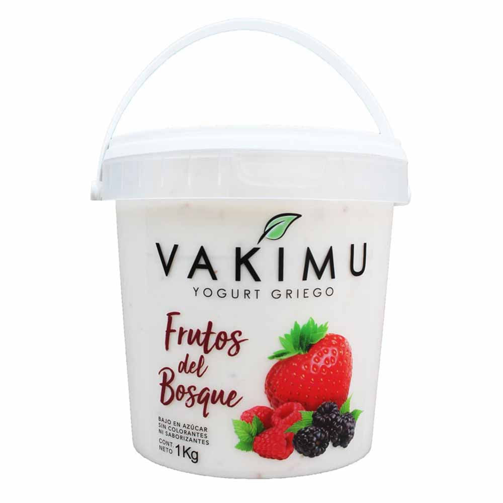 Yogurt Griego Vakimu Frutos Del Bosque Balde 1kg Plazavea Supermercado