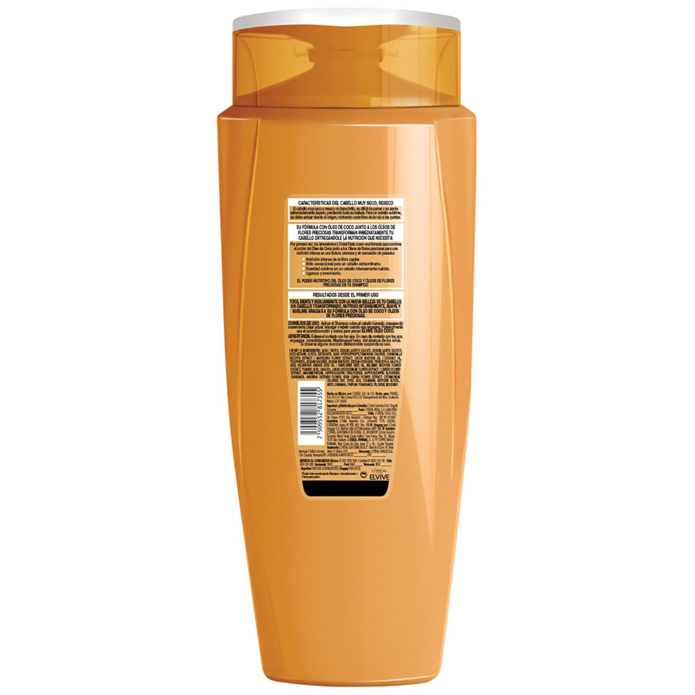 Shampoo ELVIVE Nutrición Intensa Óleo de Coco Frasco 680ml plazaVea