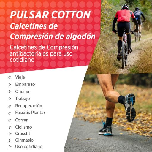 Pulsar Cotton  Medias de Compresion 15-20 mmHg