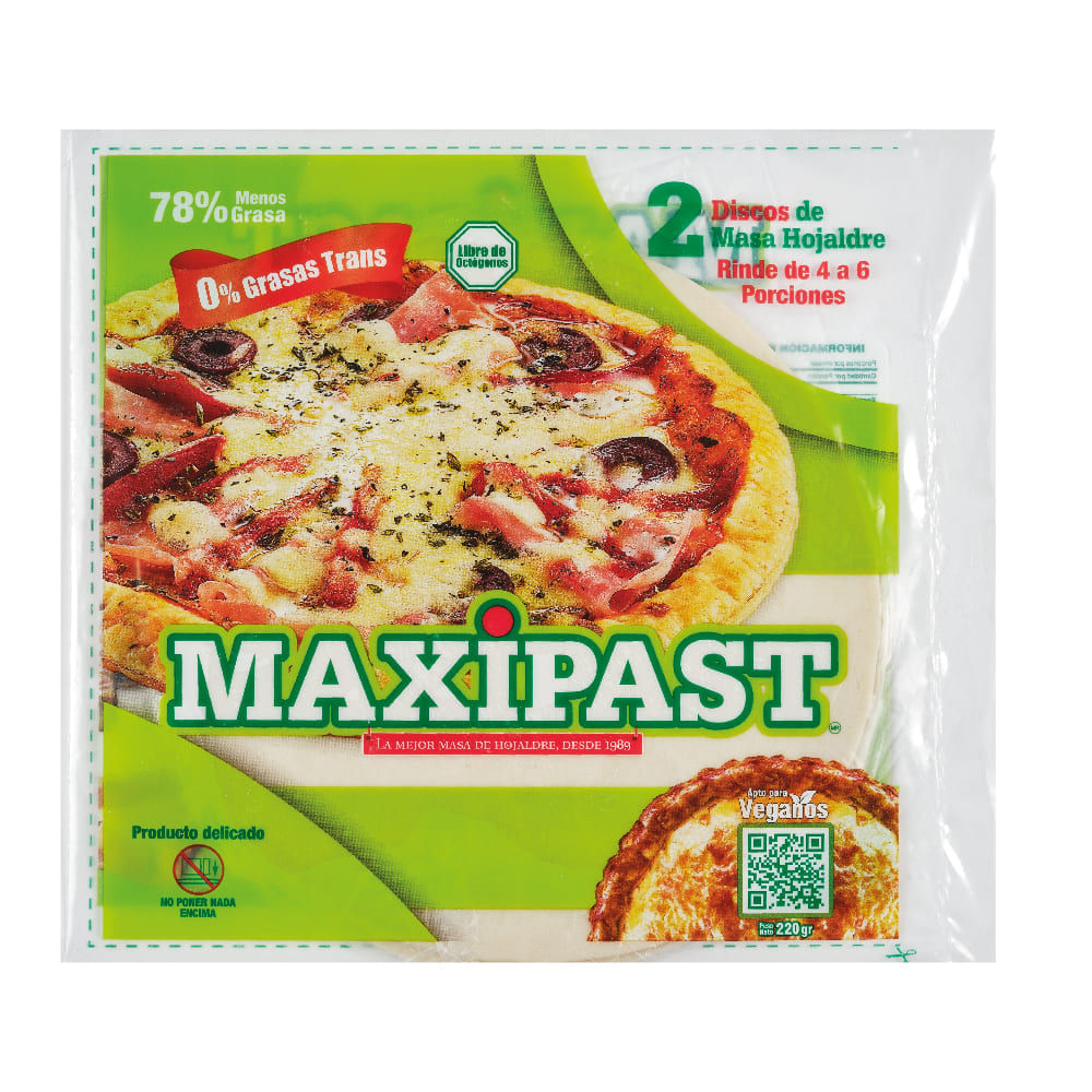 Masa Disco Hojaldre MAXIPAST Bolsa 220g