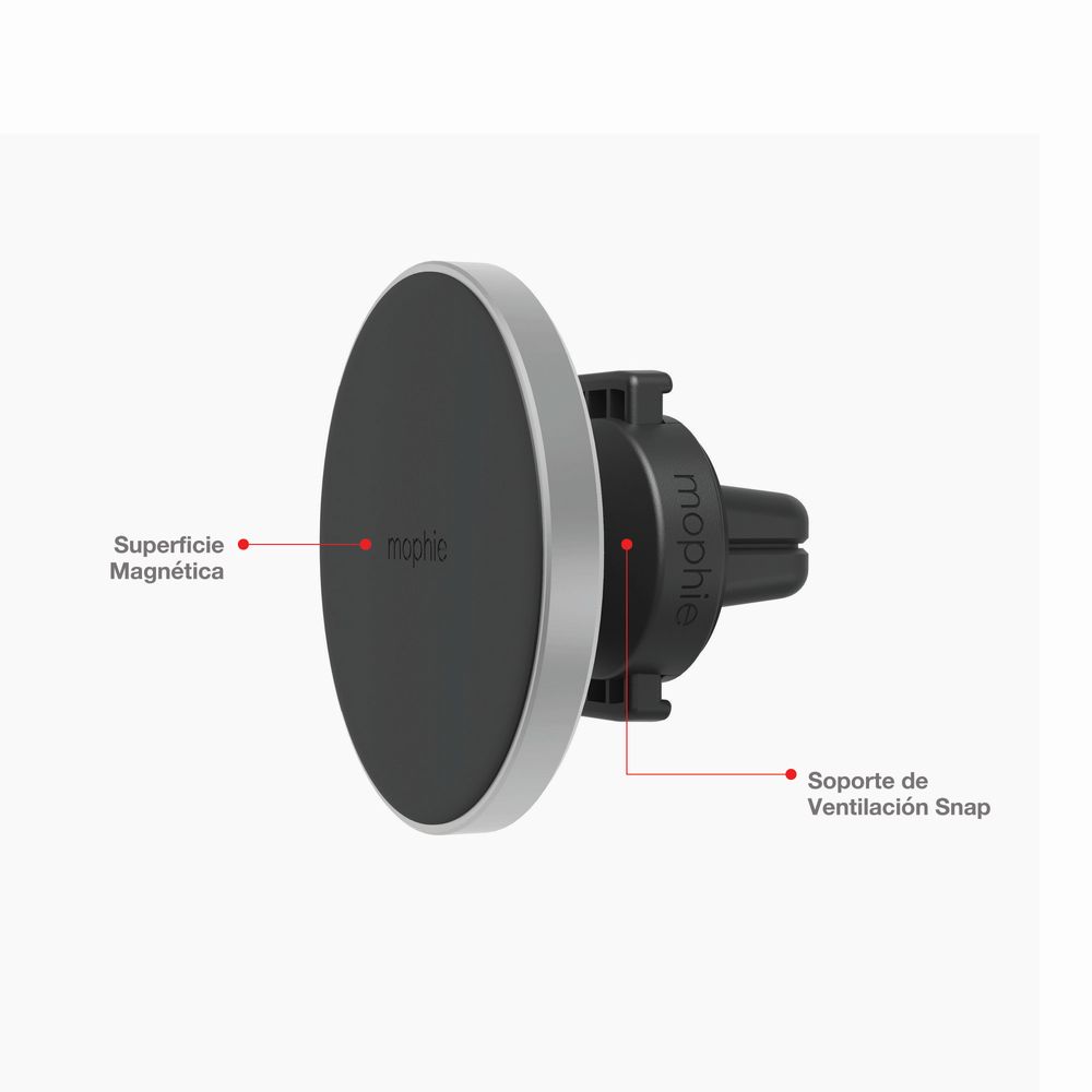 Soporte para auto Mophie Snap Vent Mount compatible con MagSafe