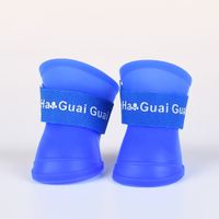 Zapatos de Silicona para Mascotas Azul Talla L