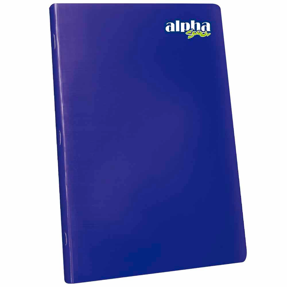 Cuaderno ALPHA Triple Renglón Marco Rojo 92 Hojas