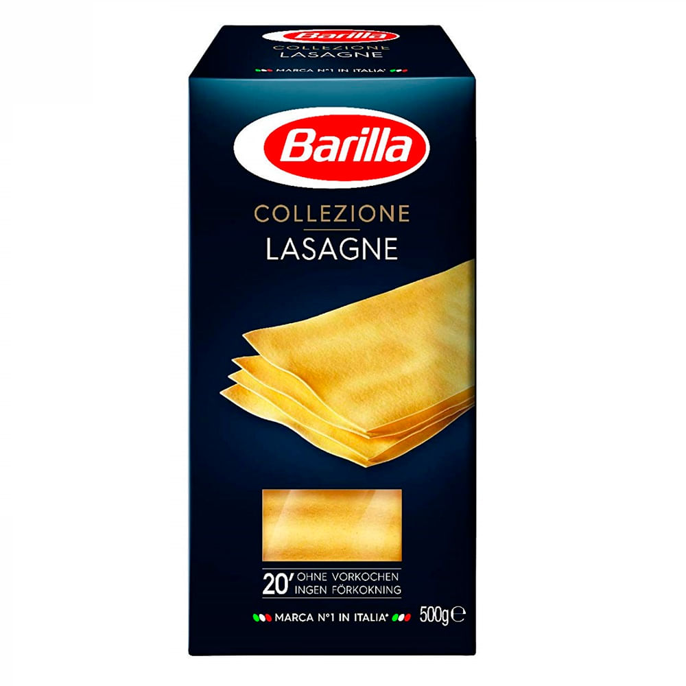 Pasta Lasagna BARILLA Caja 500g - Supermercado