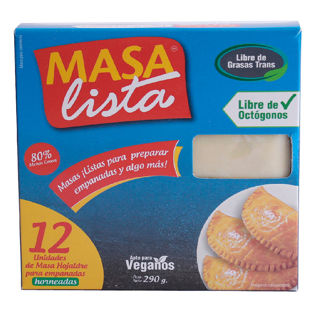 Masa Empanada para Hornear MASA LISTA Caja 290g