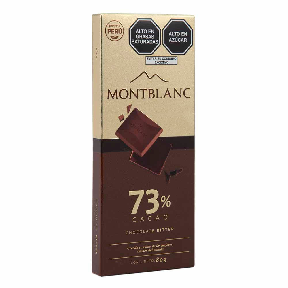 Chocolate en Tableta MONTBLANC Bitter Caja 80g plazaVea Supermercado