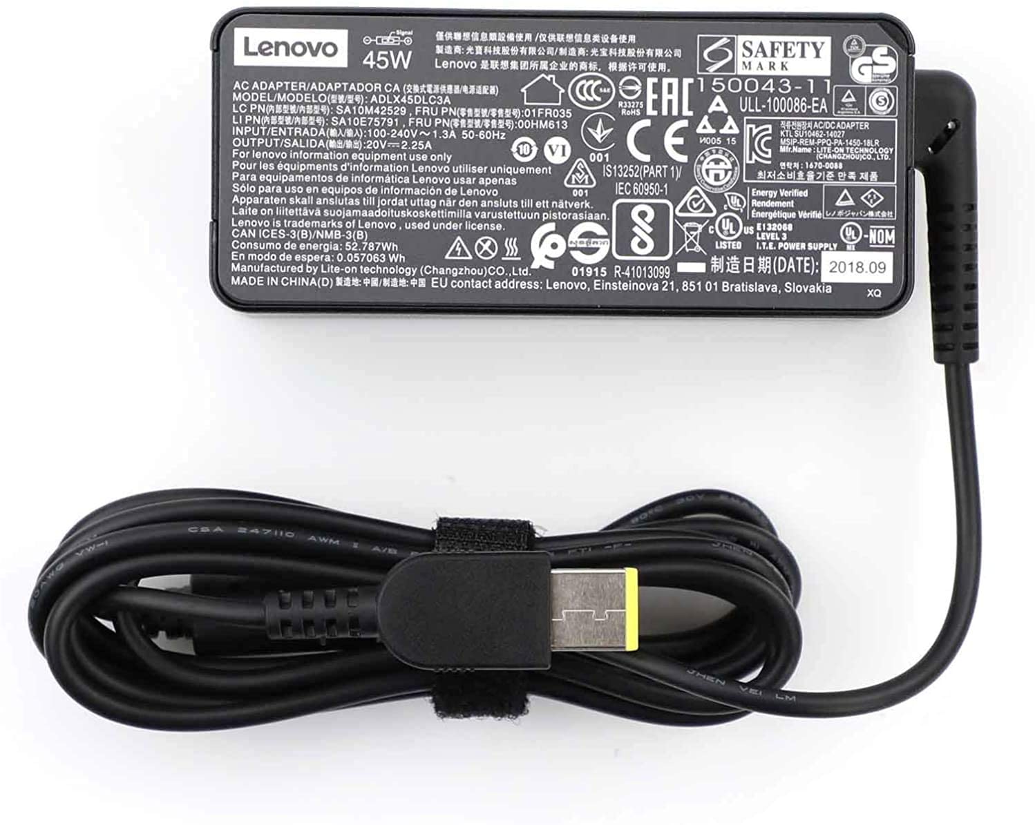 Cargador Lenovo 20v 3.25a punta tipo C 65W Génerico I Oechsle