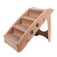 Escalera plegable para Mascotas Beige