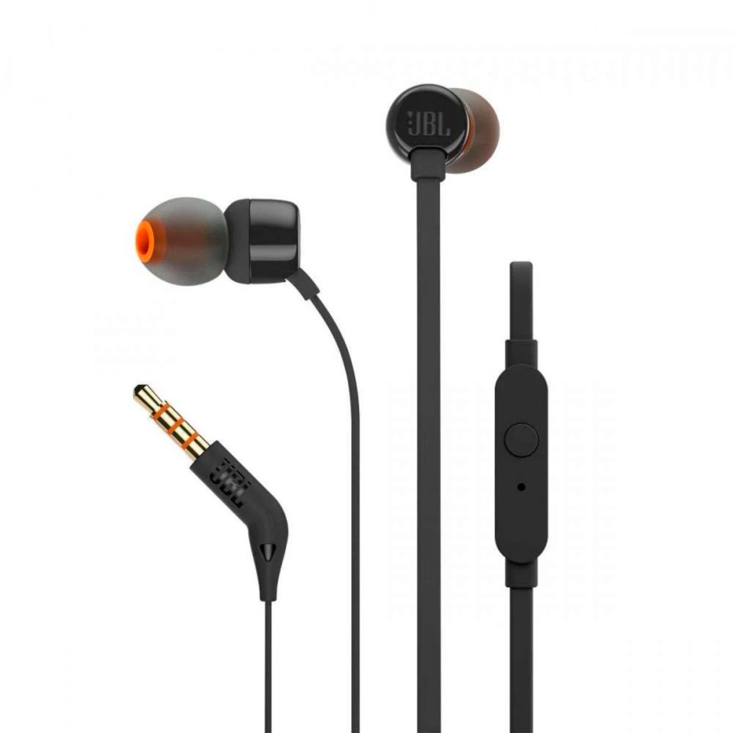 Audífonos JBL T110 Pure Bass Sound 3.5mm con Micrófono Negro