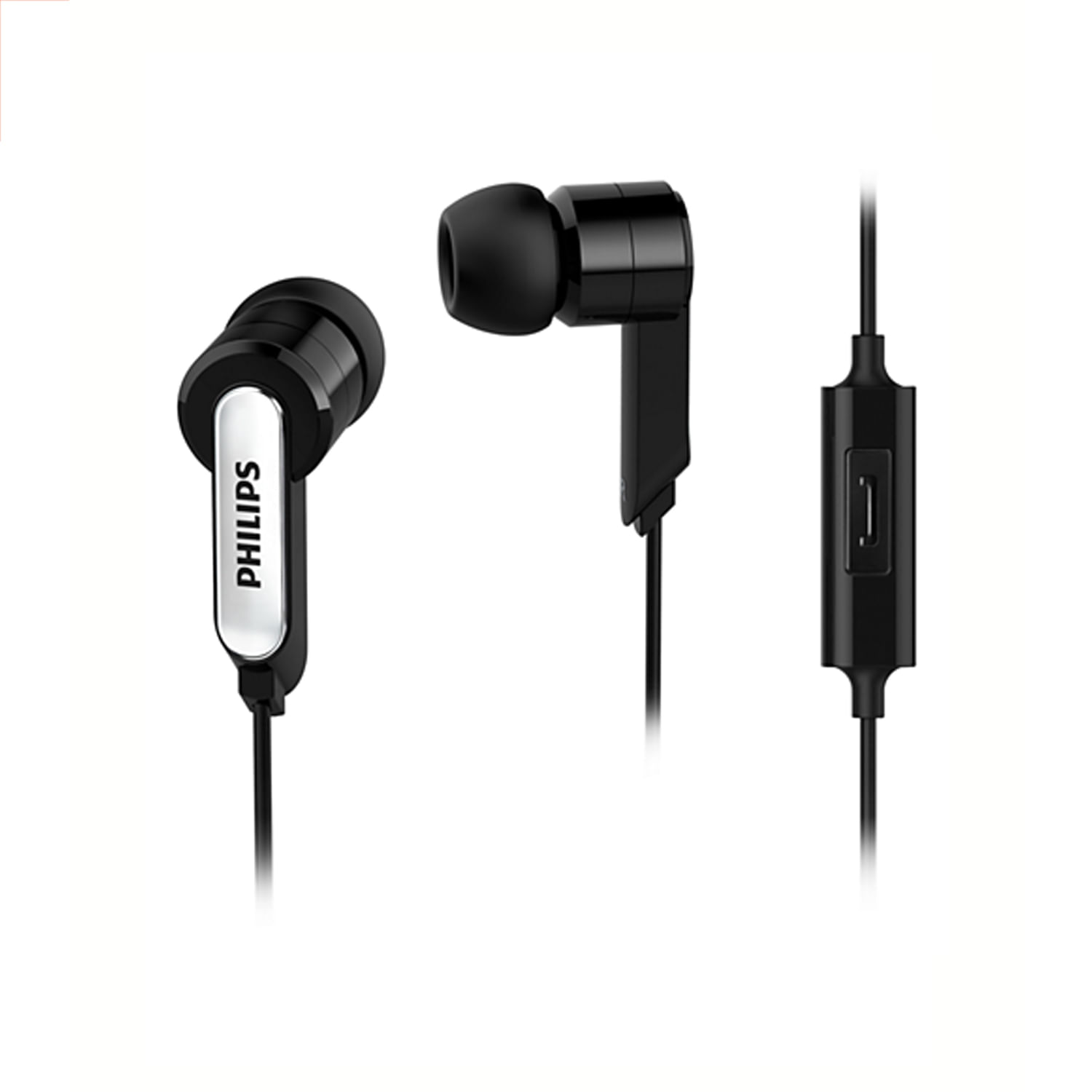 Audífonos Philips SHE1405 con Micrófono Negro