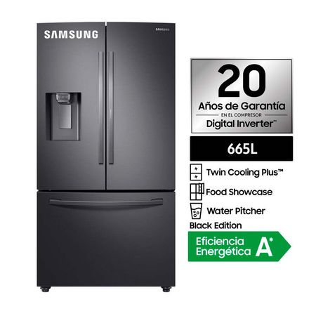 Refrigeradora Samsung RF28R6301SG/PE French Door 665L Negro