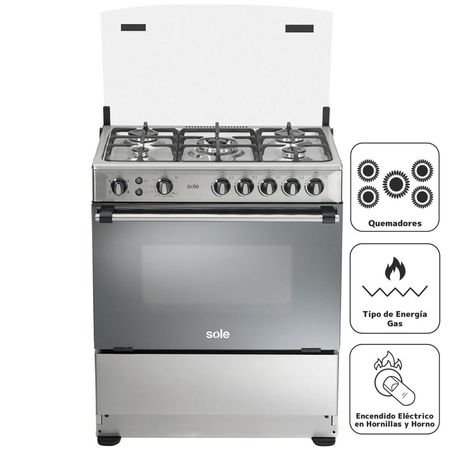 HORNO A GAS SOLHO018 60 CM 70 LITROS 59.5X61X59.5 CM | HORNO A GAS | Tipo  de producto | Decor Center