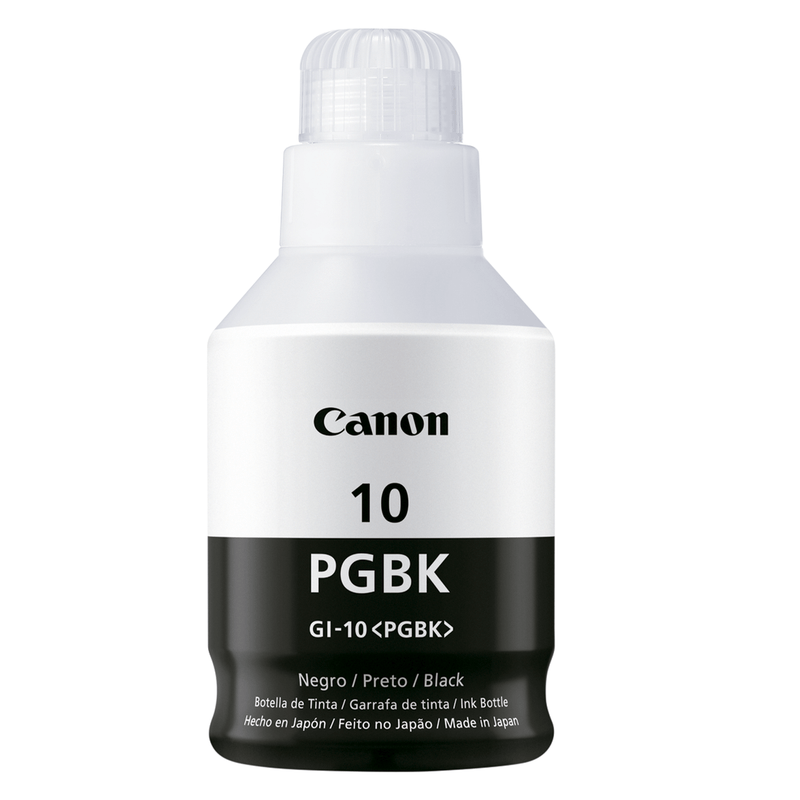 Botella De Tinta Canon Gi-10Bk Negro | Knasta Chile