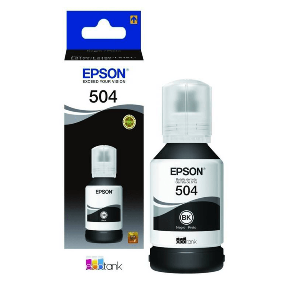 Botella De Tinta Epson 504 Negro Plazavea Supermercado 0969