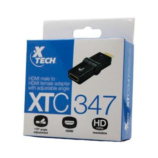 ADAPTADOR HDMI EN 90 GRADOS XTECH, MACHO / HEMBRA 