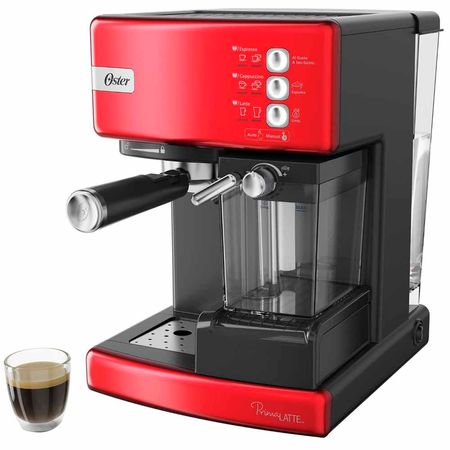 Cafetera de Espresso Prima Latte OSTER 2122469 Rojo | plazaVea -  Supermercado