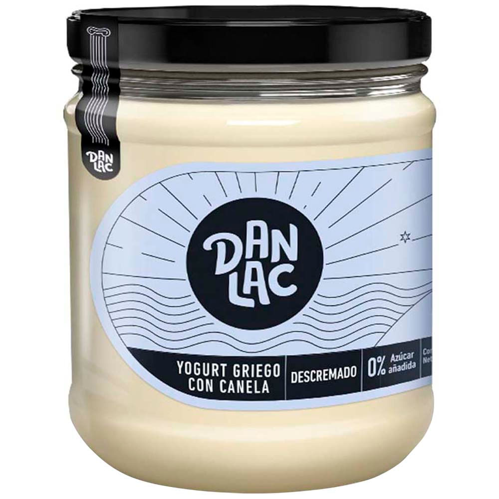 Yogurt Griego Descremado DANLAC con Canela Frasco 420g plazaVea