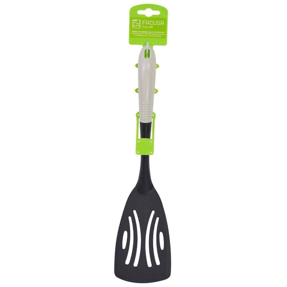 Espátula Nylon FACUSA Mango Blanco Humo Blister 1un 30x80x355mm