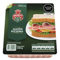 Jamón Pizzero BRAEDT Paquete 200g