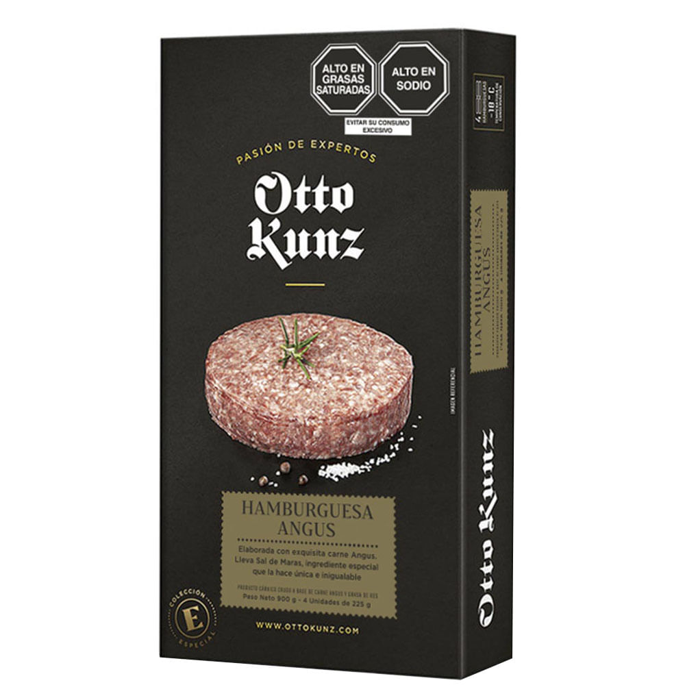 Hamburguesa Angus OTTO KUNZ Caja 4 un