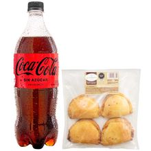 pack-gaseosa-coca-cola-sin-azucar-botella-1l-empanada-de-carne-paquete-4un