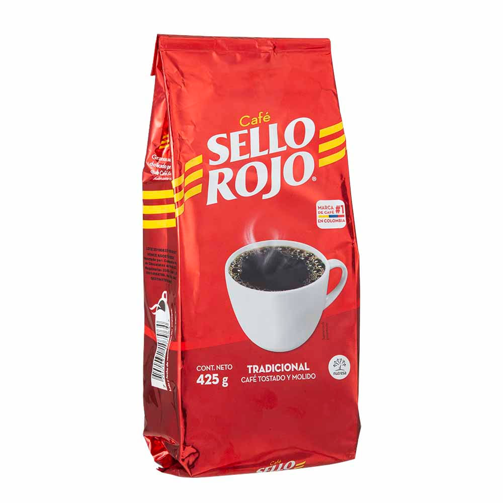 Café Molido SELLO ROJO Tradición Bolsa 425g plazaVea