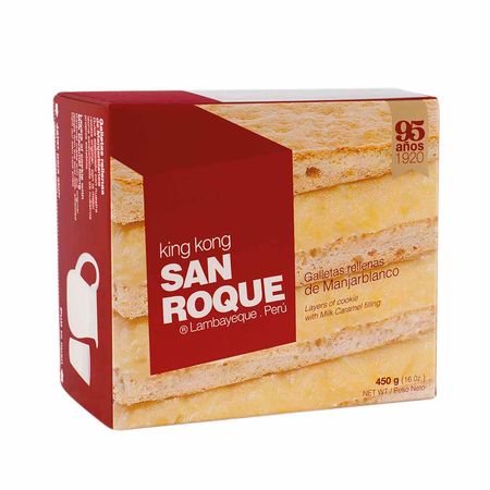 King Kong SAN ROQUE Manjar Blanco Caja 450g | plazaVea - Supermercado