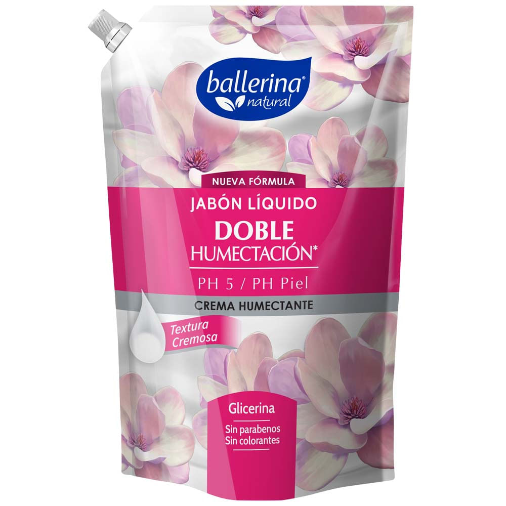 Jabón Líquido BALLERINA Crema Humectante Doypack 750ml