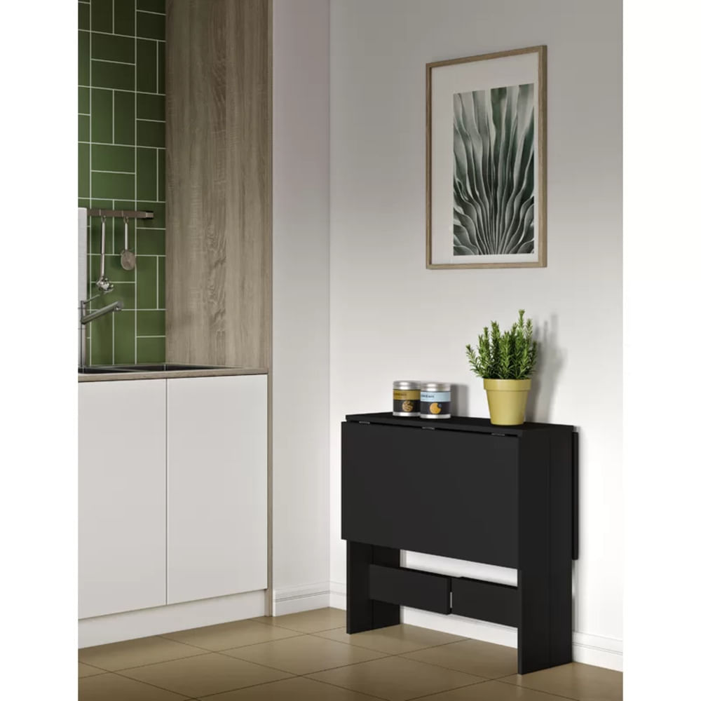 Mesa de Comedor Plegable Cocos Negro