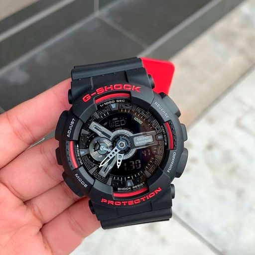 G shock rojo online y negro