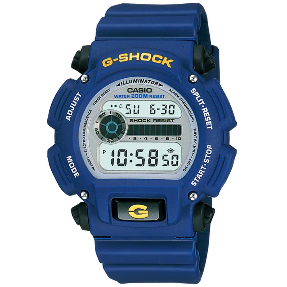 Reloj Casio G-Shock DW9052-2V Para Hombre Digital Luz de Fondo Acuático Azul