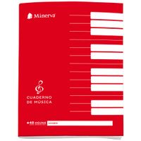 Cuaderno MINERVA Deluxe Diseño Musica 48 Hojas