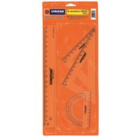 Set Geométrico VINIFAN Cristal 20cm Paquete 4un