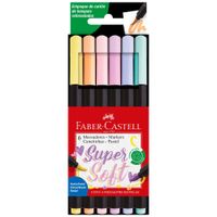 Marcadores Supersoft FABER CASTELL Pastel Paquete 6un