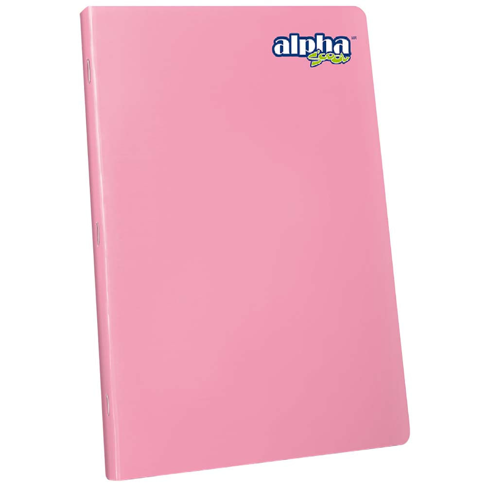 Cuaderno ALPHA Doble Raya Marco Rojo 92 Hojas