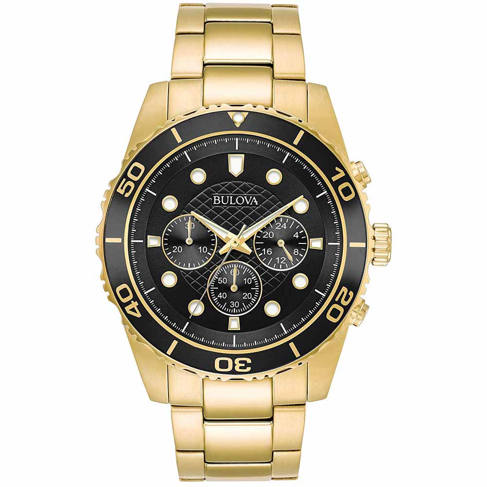 Reloj Bulova 98A173 Para Hombre Cronómetro Acero Inoxidable Dorado Negro |  plazaVea - Supermercado
