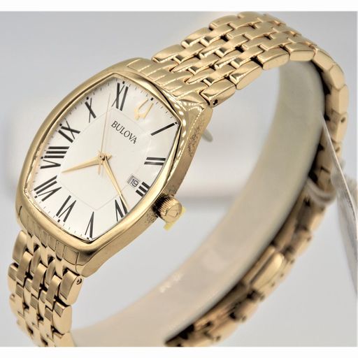 Reloj Bulova Ambassador 97B174 Para Hombre Fecha Acero Inoxidable Dorado Blanco plazaVea plazaVea PRD