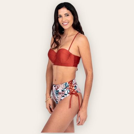 Bikini Genova Mujer Color Ladrillo Talla M