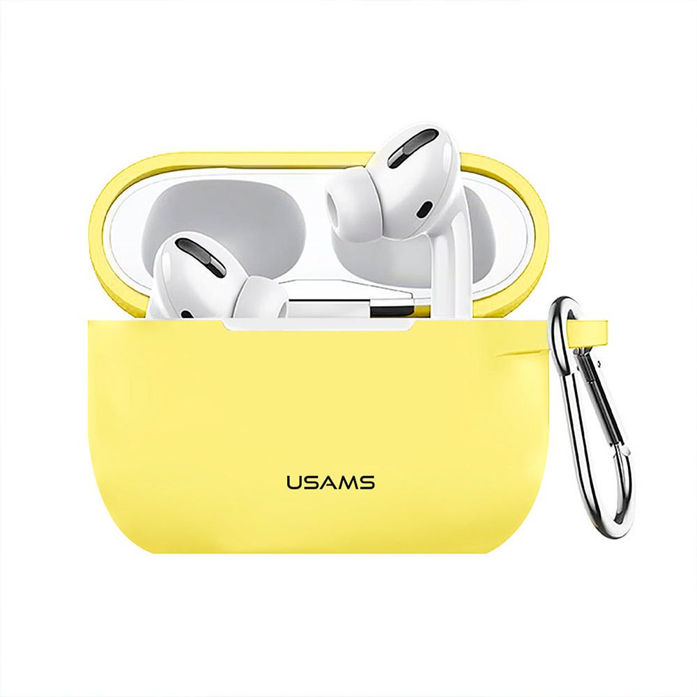 Case Airpods Pro Con Llavero Amarillo