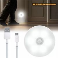Foco Luz Led con Sensor de Movimiento Redondo Luz Cálida