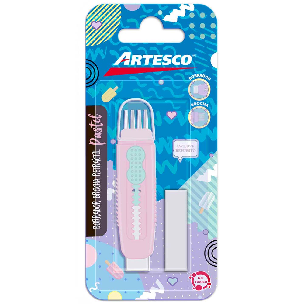 Borrador ARTESCO Brocha Retractil Caja 2un